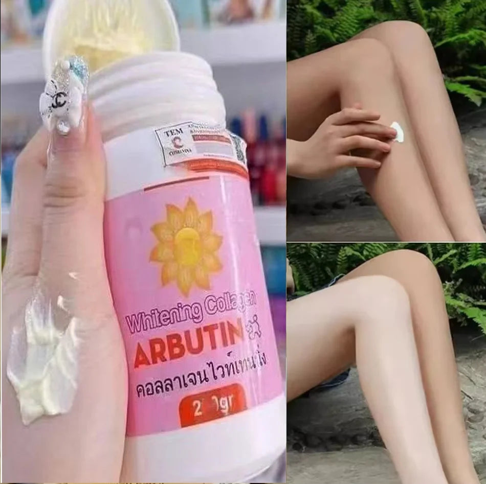 200g Thai Product, ᴀʀʙᴜᴛɪɴ Whitening Body Cream Jar, Deep Quick Whitening Cream for Brighter Skin