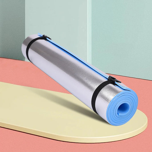 Waterproof Yoga Mat Moisture-proof Yoga Mat Thickened Aluminum Membrane Exercise Mat Multifunction for Camping Picnic