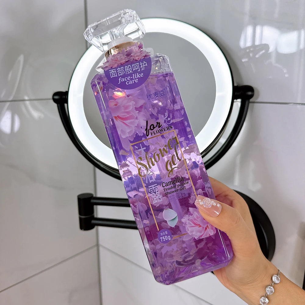 Fruit Flavored Bubble Fragrance Shower Gel Mango Skin Rejuvenation Moisturizing Body Bath Wash Oil Control Peach Long Lasting Halalzen