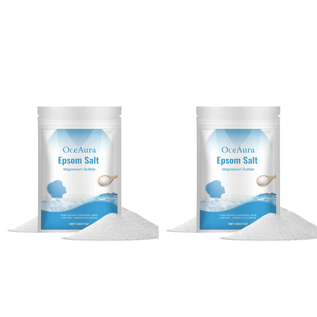 Epsom Salt Magnesium Sulfate Moisturizing Exfoliating Pure Natural Feet Hands Bath Body Relaxation Muscle Relief Detox Skin Care