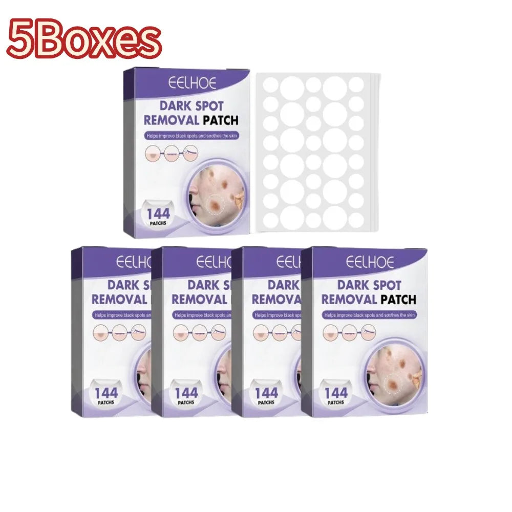 144pcs/1box Face Spot Patches Smooth Skins Improve Cleansing Black Essential Care Women Facial Skin Patch Lightening Spots