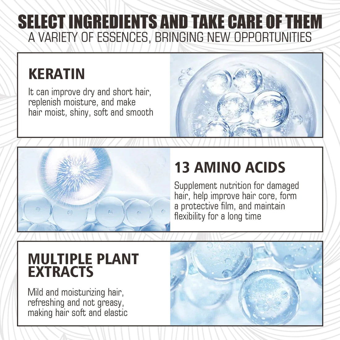 Magical Hair Mask 5 Seconds Repair Damage Frizzy Soft Smooth Shiny Hair Deep Moisturize Hair Treat Repair Hair Scalp Care 60g HALALZEN