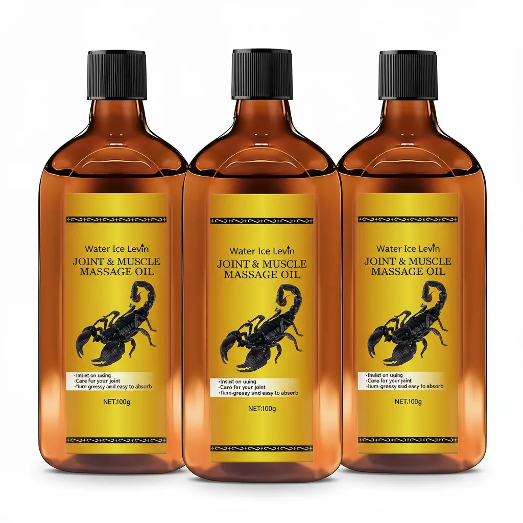 Water Ice Levin Advanced Joint & Muscle Massage Oil - Quick Absorbing, Ultra Lightweight Formula for Total Body Comfort..100G