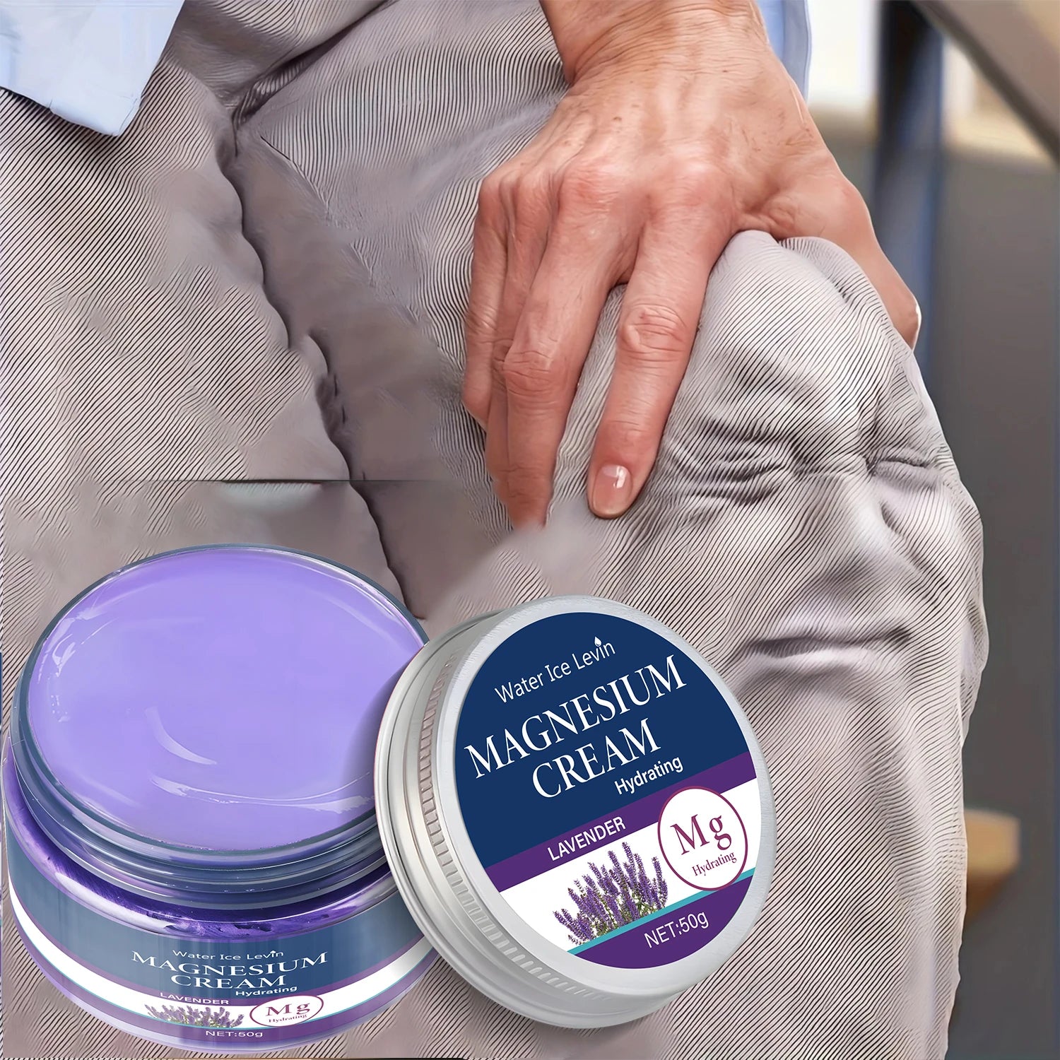 Lavender Magnesium Body Cream | Post-Bath Replenishment | Soothing Hydration & Skin Comfort