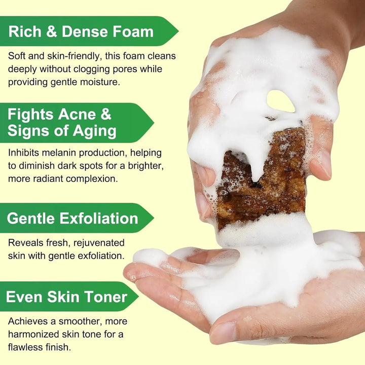 Organic African Black Soap, African Soap for Acne & Dark Spots, Raw Black Soap Bar for All Skin Types  Face, Body, Hair, 3.53 oz Halalzen
