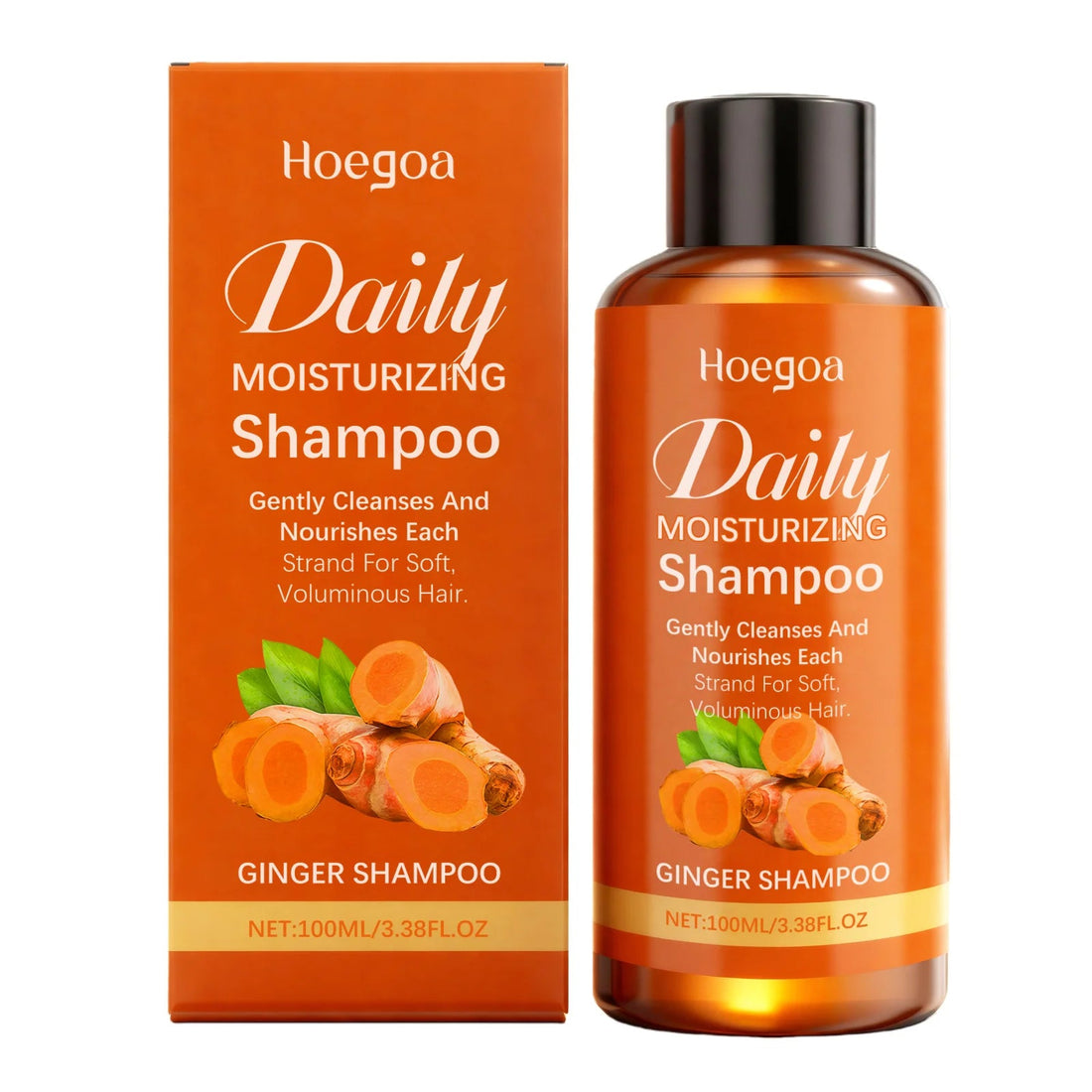 Turmeric Shampoo and Conditioner Set Growth Dry Scalp Care Allantoin Treatment Moisturizing Strengthening Volumizing Shine 100ml Halalzen