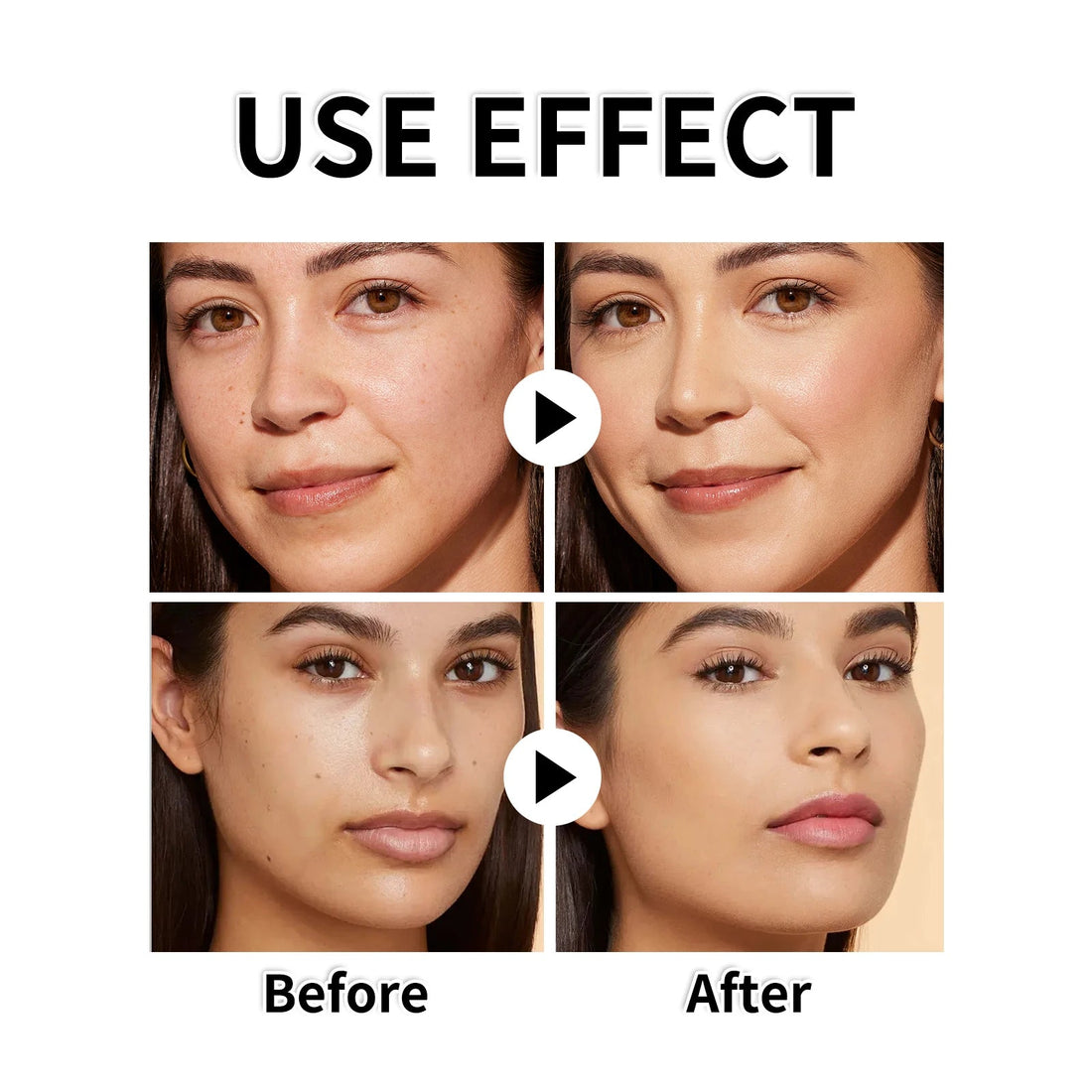 Sunscreen liquid foundation 30g, waterproof, sweat proof, goodbye to dry pickup powder, concealer, even skin color Halalzen