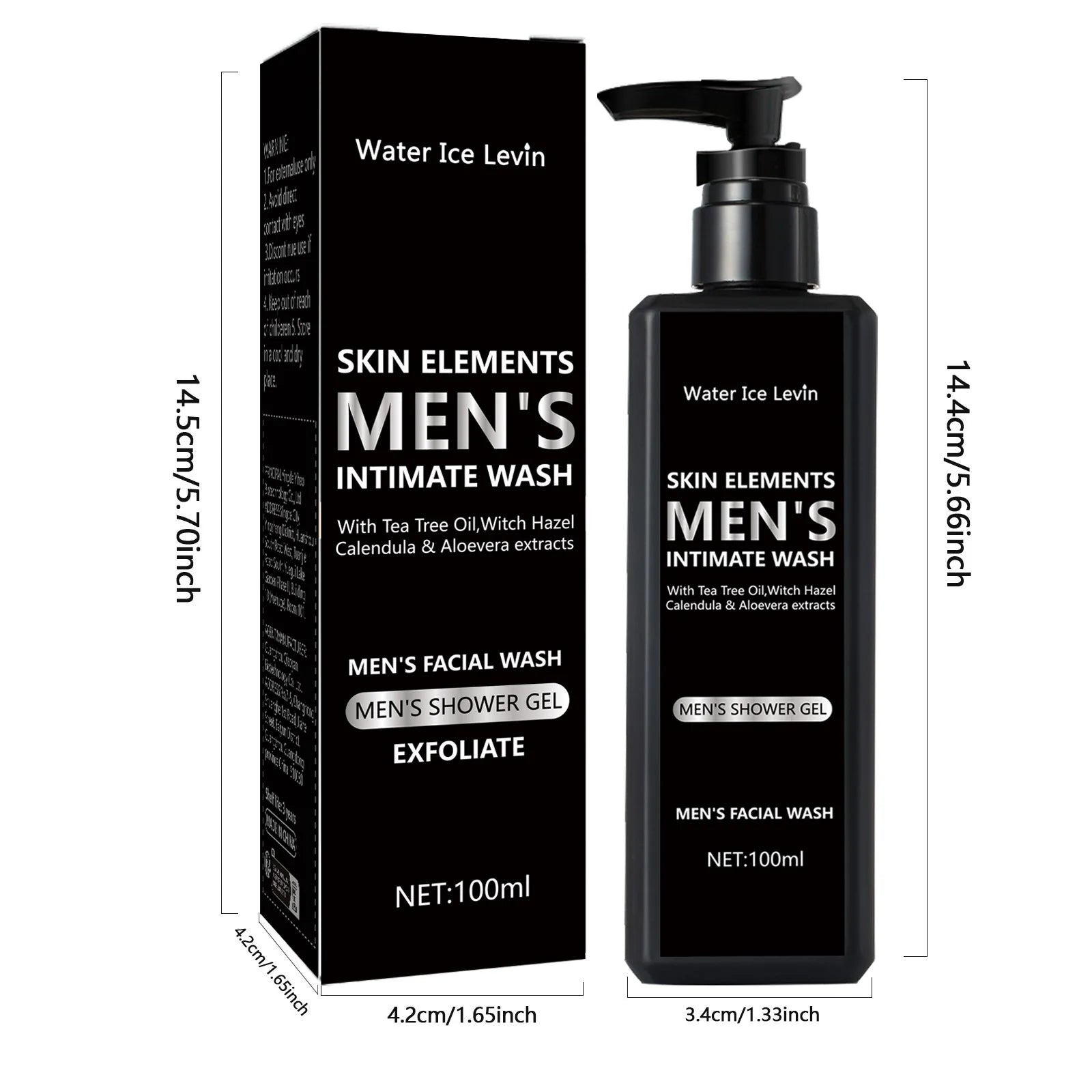 100ML men's facial cleanser for daily cleansing and bathing, suitable for oily skin, soothing, purifying and cleaning Halalzen
