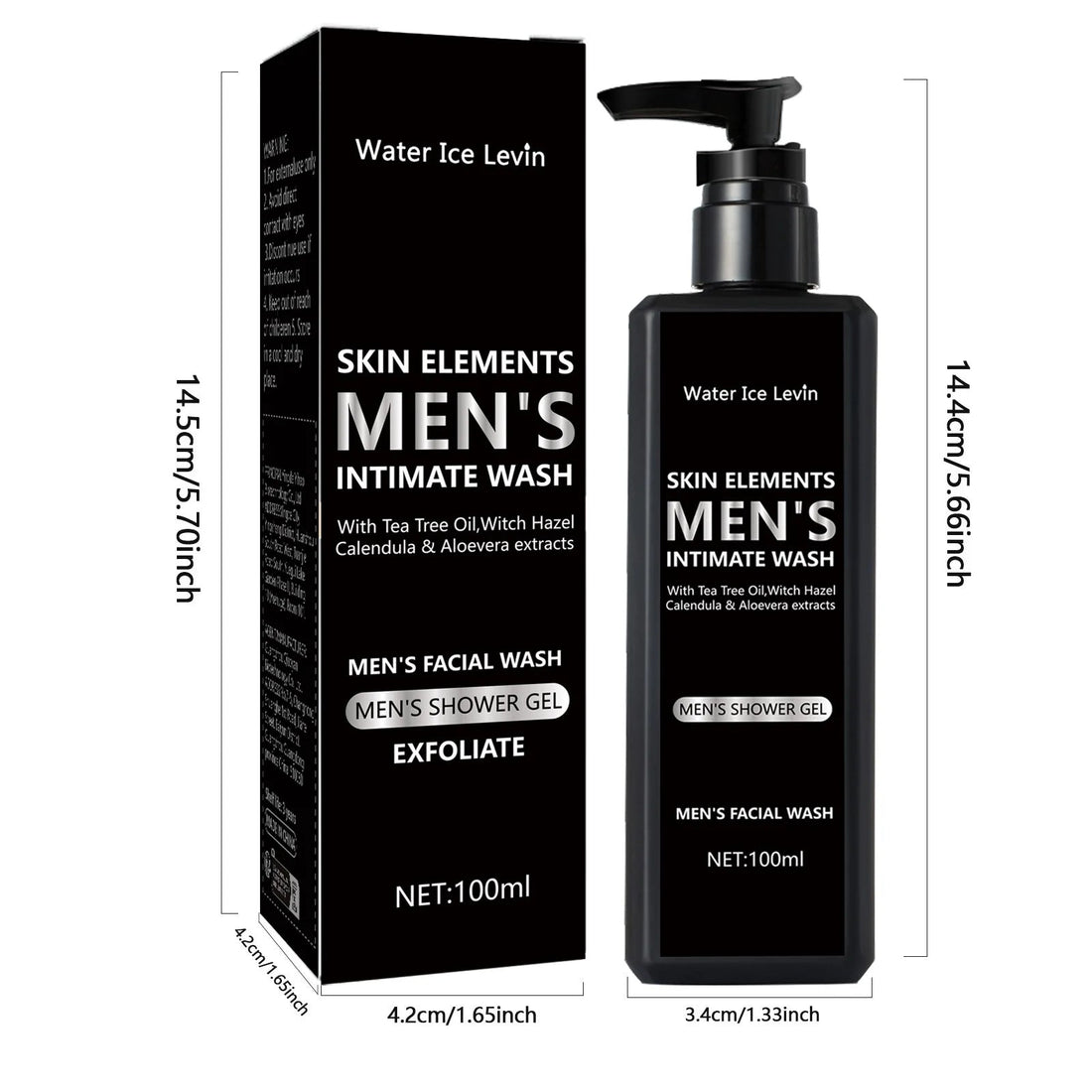 100ML men's facial cleanser for daily cleansing and bathing, suitable for oily skin, soothing, purifying and cleaning Halalzen