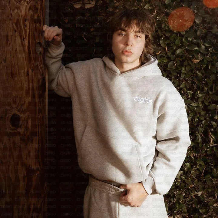 Harajuku Hoodies Men Y2k Hip Hop Letter Graphic Print Hooded Sweatshirt Punk Rock Oversized Pullover Baggy Sweatpants Women Suit