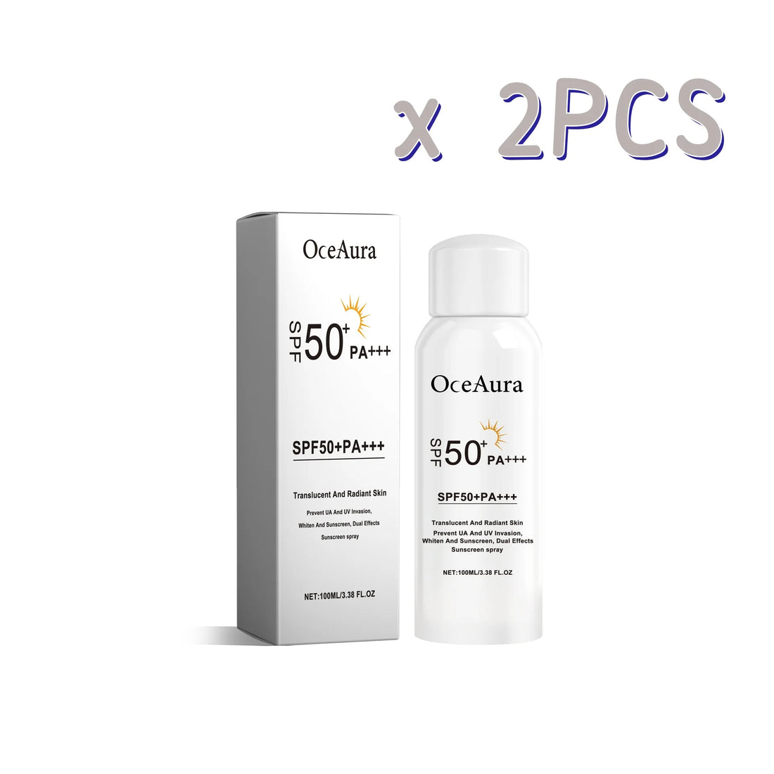 Facial Sunscreen Essence Spray Lasting Moisturizing Uv Protection Waterproof Sweatproof Safe And Gentle For Skin Care Sunscreens