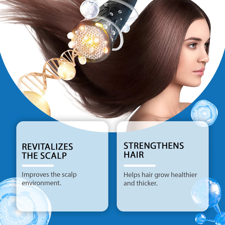 25ml Rosemary Hair Growth Roller Essence Reduce Hair Breakage Bifurcate Increase Hair Density Nourish Strengthen Toughen