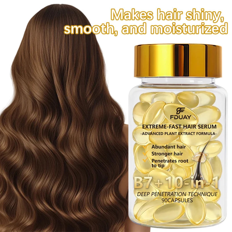 Rich in Plant Extracts and Vitamin B7, the Hair Care Serum Capsules Can Nourish Your Hair and Strengthen Fragile Strands,