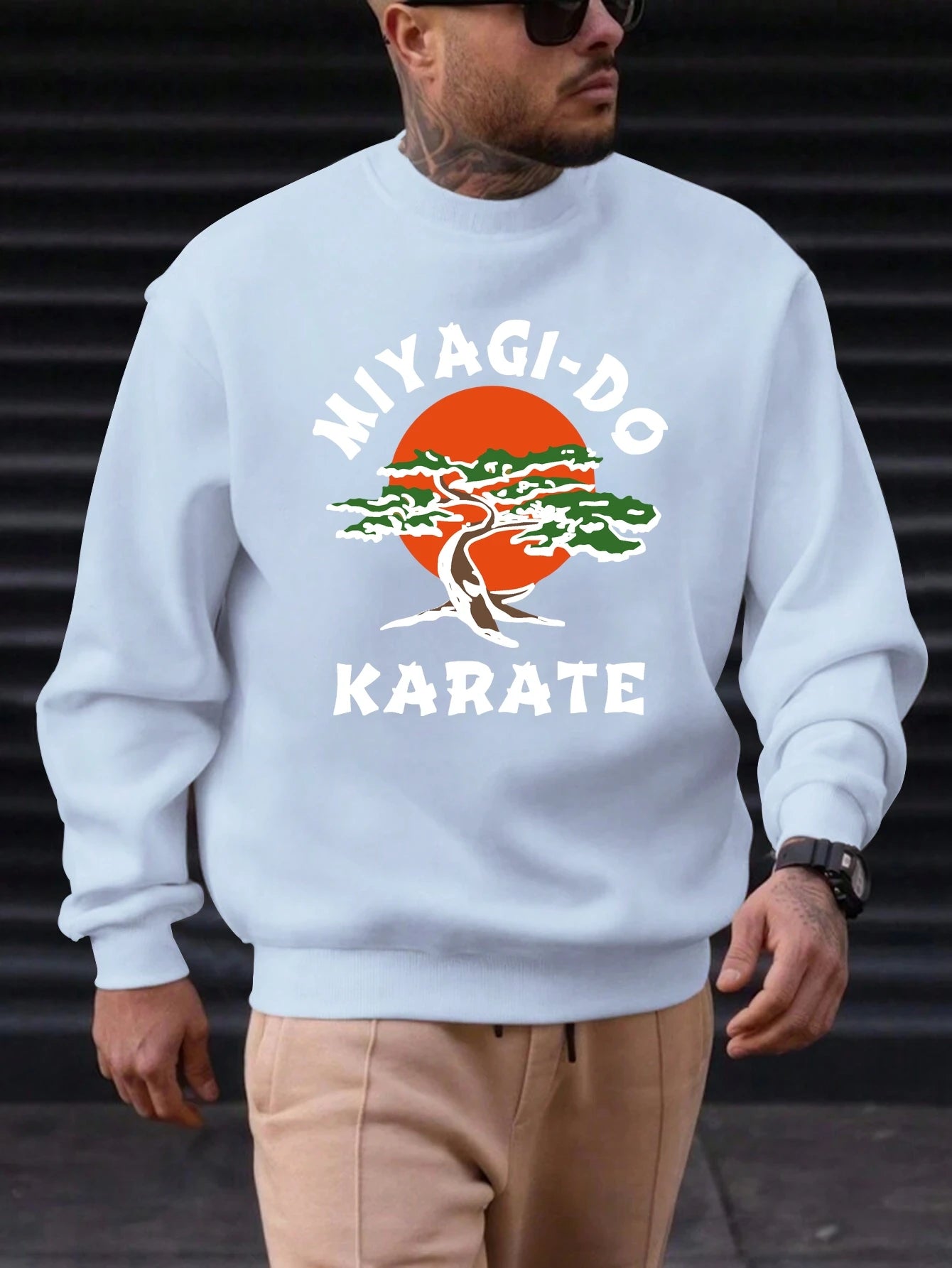 Men's Cotton Crewneck Sweatshirt MIYAGI-DO Graphic Print 2025 New Trending Fashion Casual High Quality Top Clothing