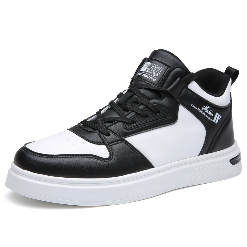 Mens Board Shoes 2025 New Autumn Winter Thick Velvet Warmth Comfort Sports Leisure Shoes Fashion High Top Flat Walking Shoes Man