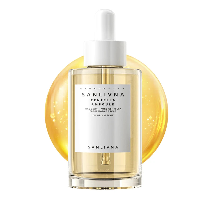 Madagascar Centella Asiatica Facial Serum Ampoule Moisturizing Skin Firming Korean Glass Skin Care for Prone And Sensitive Skin Halalzen