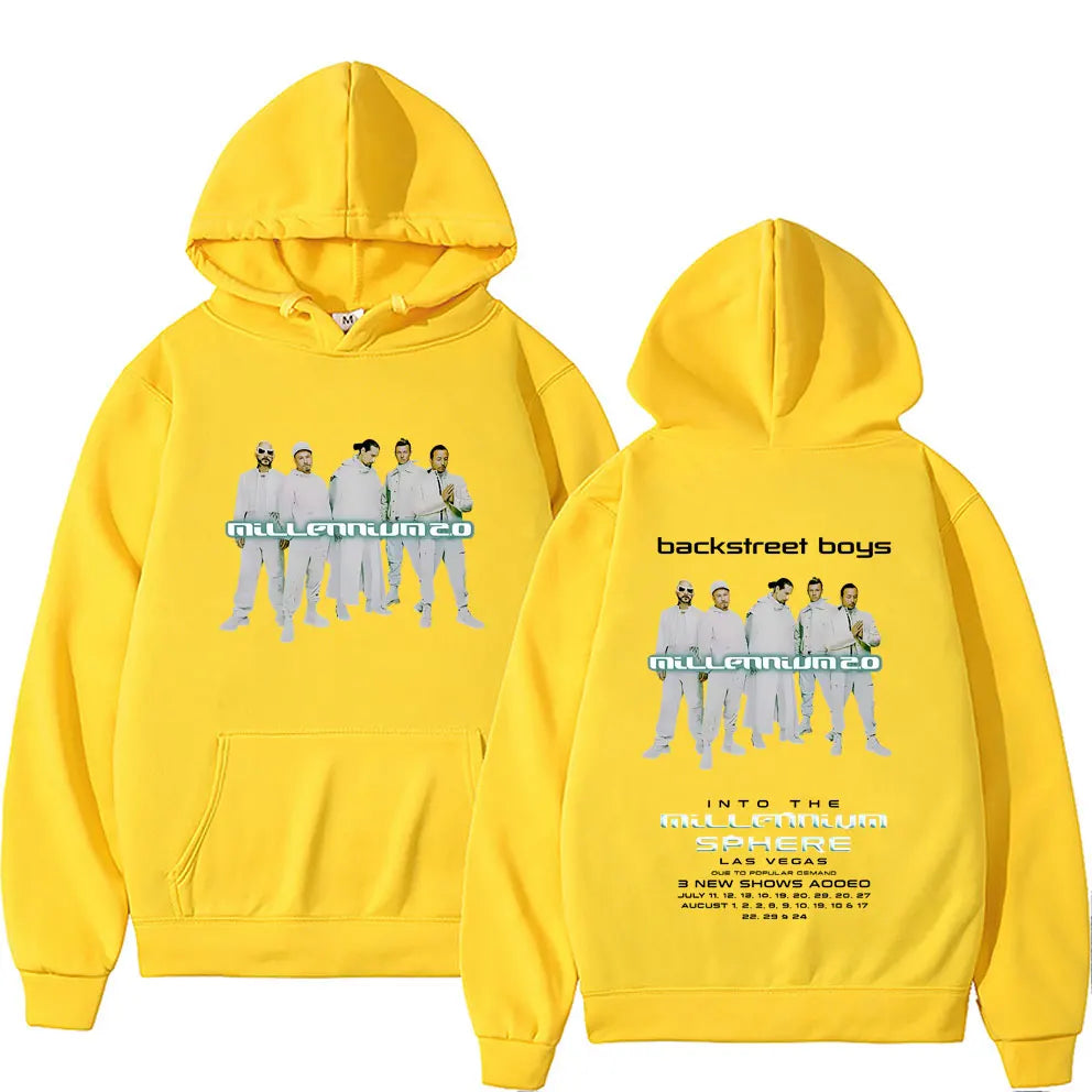 Backstreet Boys Into The Millennium Tour 2025 Hoodie Men Women Casual Fleece Cotton Hoodies Unisex Fashion Oversized Sweatshirt
