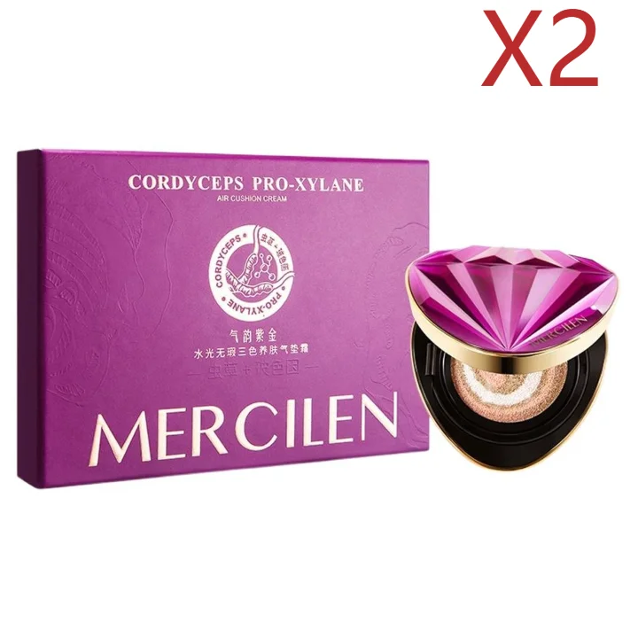 1/2PCS 3 Colors Air Cushion Plant Nourishing Skin Concealer Oil Control Moisturizing Foundation Isolating Cream Beauty Shrink Po