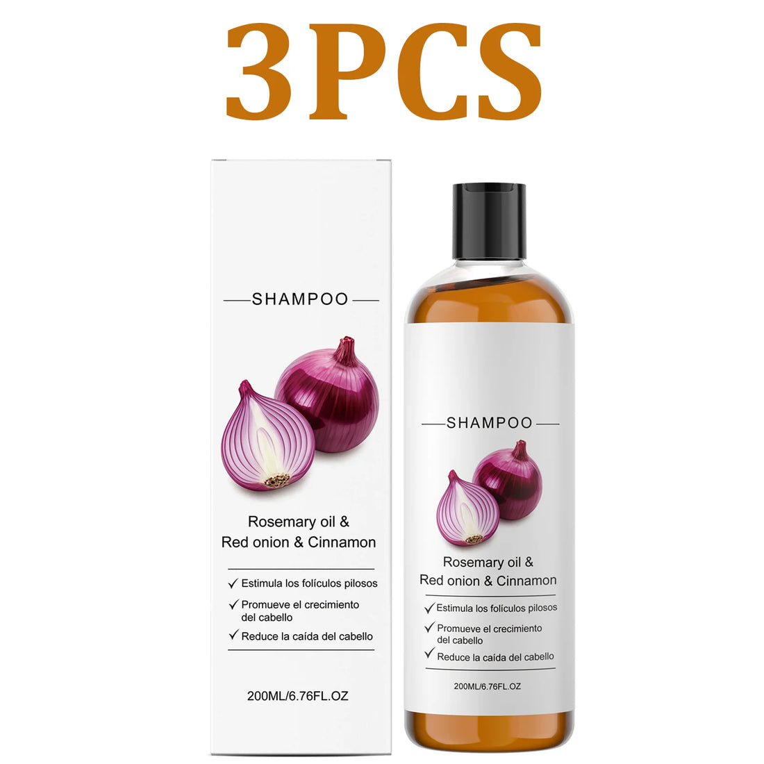 Rosemary Red Onion Shampoo Anti Hair Loss Scalp Care Hair Strengthening Volumizing Shampoo Lightweight Moisturizing Cleansing