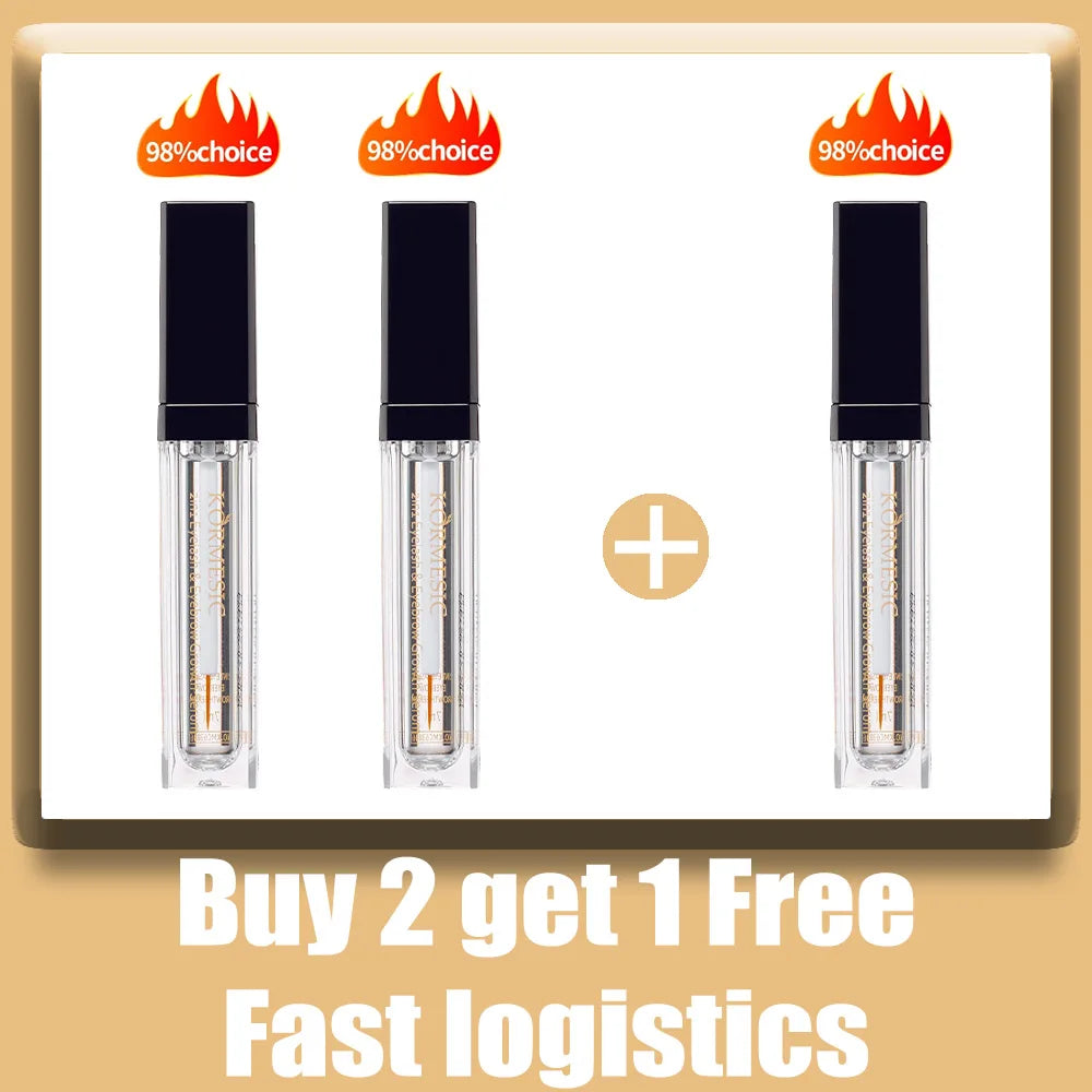 2 in 1 Eyebrow and Eyelash Growth Serum 7 Days Natural Eyelash Enhancer Longer Thicker Lengthening Curling Eyelashes Makeup*2026
