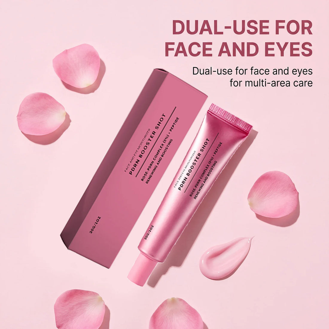 PDRN Booster Shot Serum With Rosy-PDRN Peptide For Dark Spots Care,Balance Skin Tone Deep Hydration Support Daily Skincare Cream