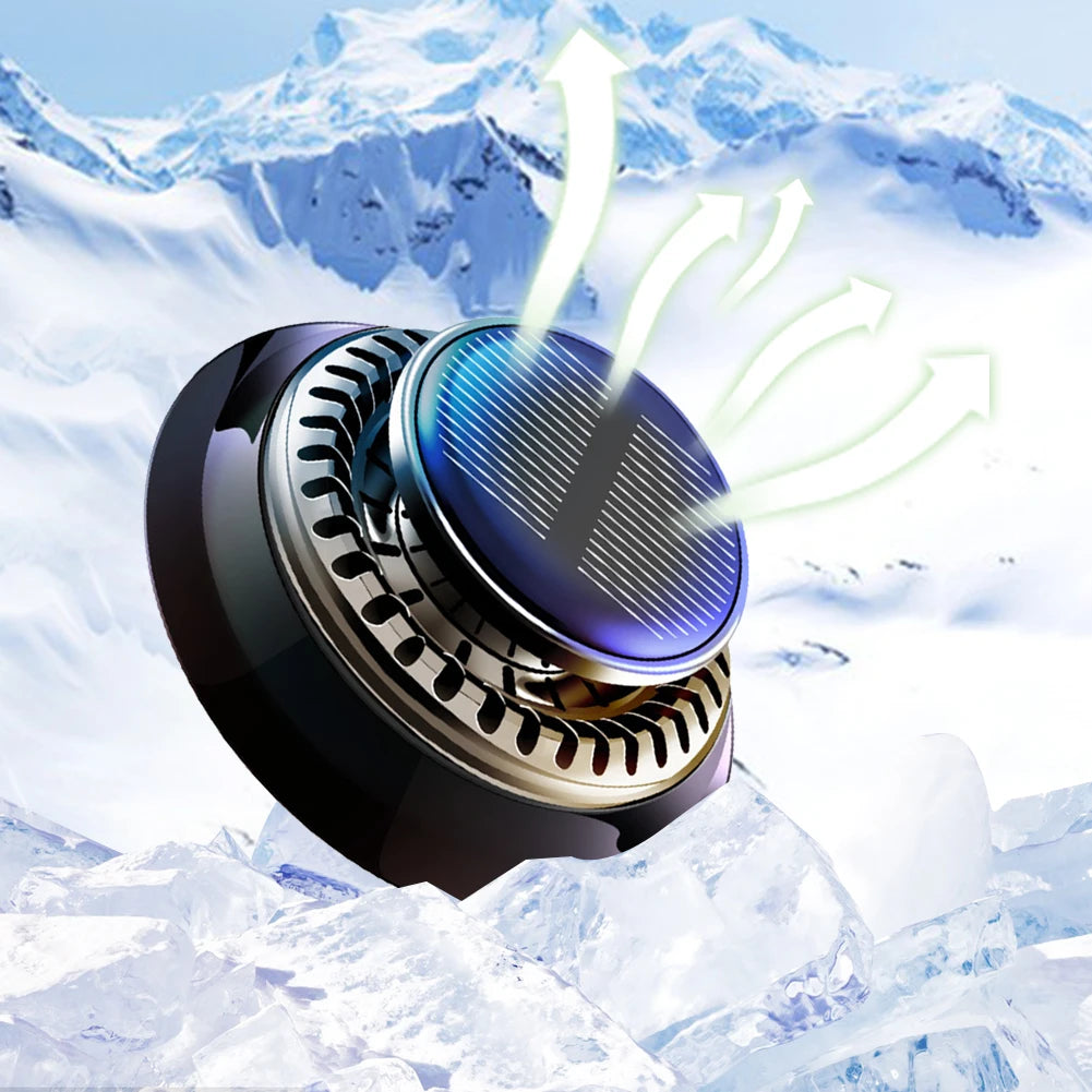 Solar Car Perfume Fragrance Long Lasting Rotating Car Aromatherapy Car Aromatherapy Ornament Deodorizing Interior Accessories