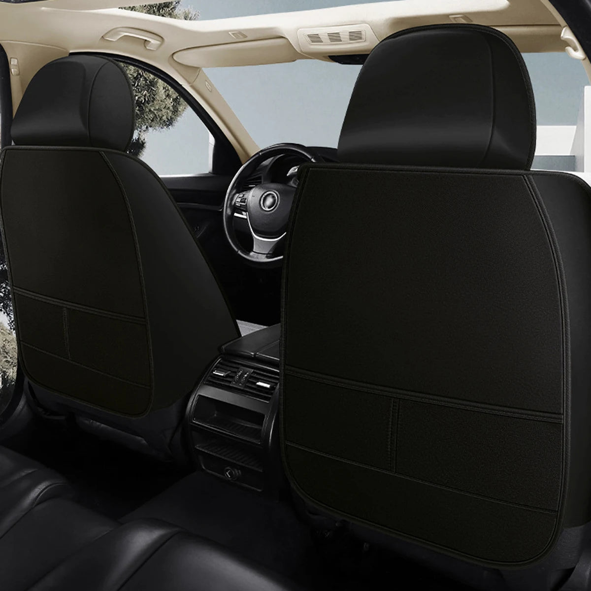 Car Seat Covers Full Set Linen, Fit For Ford Escape, Edge, Focus, Fusion, Mustang Mach-E, Maverick, EcoSport, Taurus