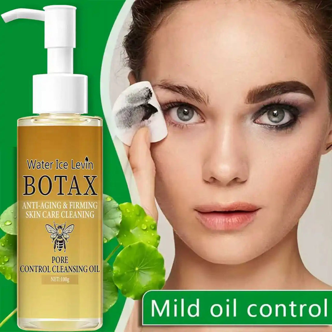 Cleansing Oil with Retinol & Bee Venom - Moisturizing & Protective Facial Cleanser with NMN for Elastic Skin Halalzen