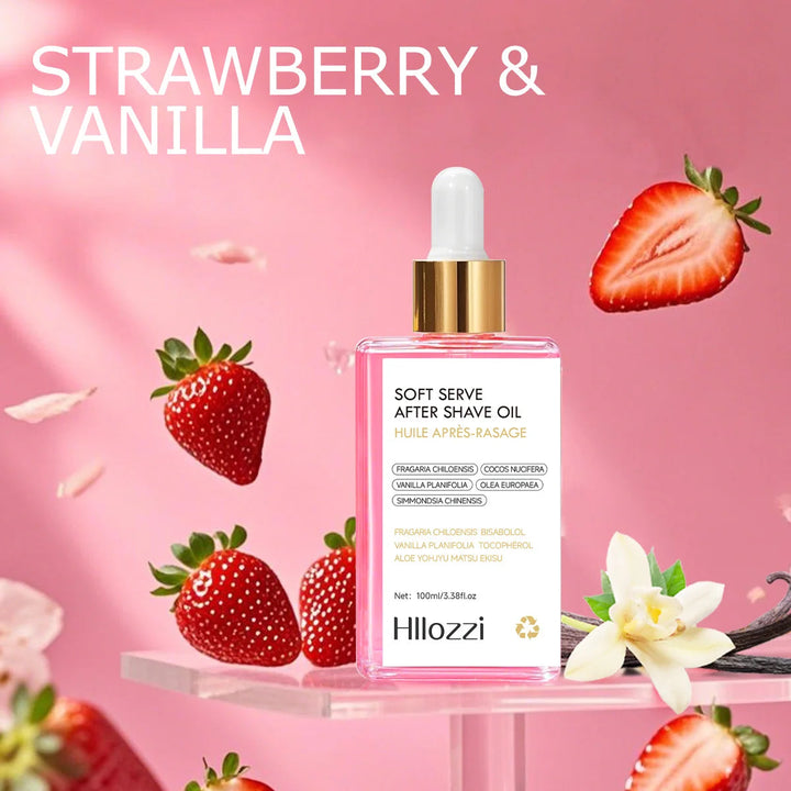 100ml/3.38f.oz Strawberry soft serve after shave oil Deeply hydrating and nourishing the skin Men & Women Hydrating Serum HALALZEN
