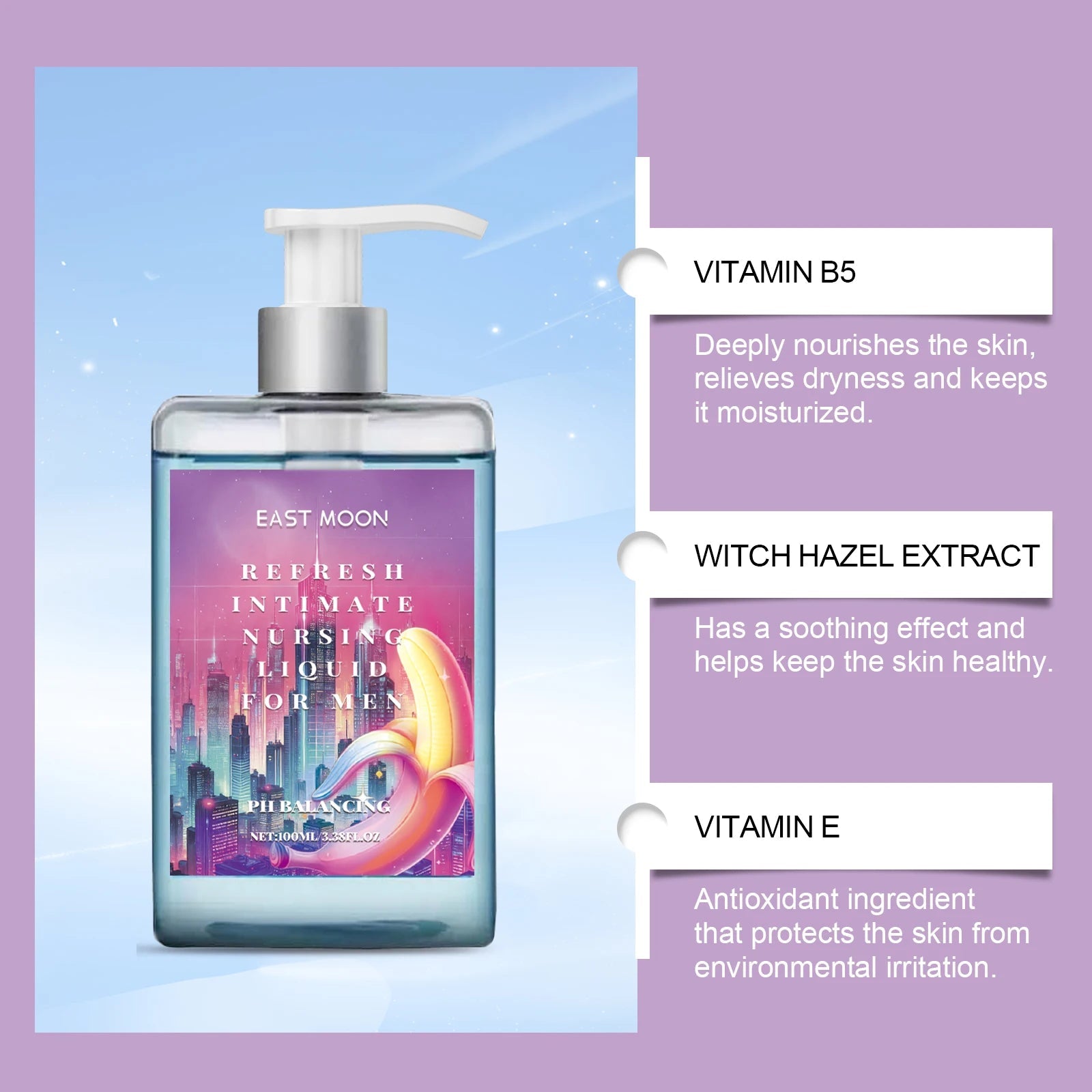 Men's Care Body Wash – Deep Cleansing + Soothing & Repairing, for Refreshing & Healthy Skin Halalzen