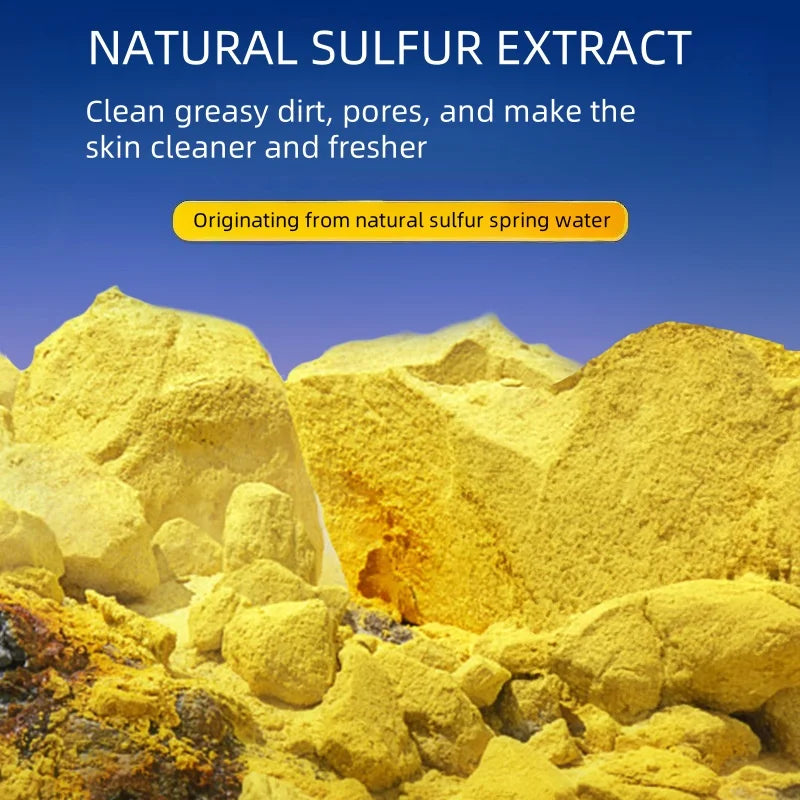 100g Sulfur Oil Control Cleansing Milk, Containing Sulfur, Hydrolyzed Wheat Protein, Purslane Extract, Deeply Cleanses and Moisturizes, Removes Deep-Seated Facial Impurities, Controls Oil, and Improves Dry Skin Halalzen