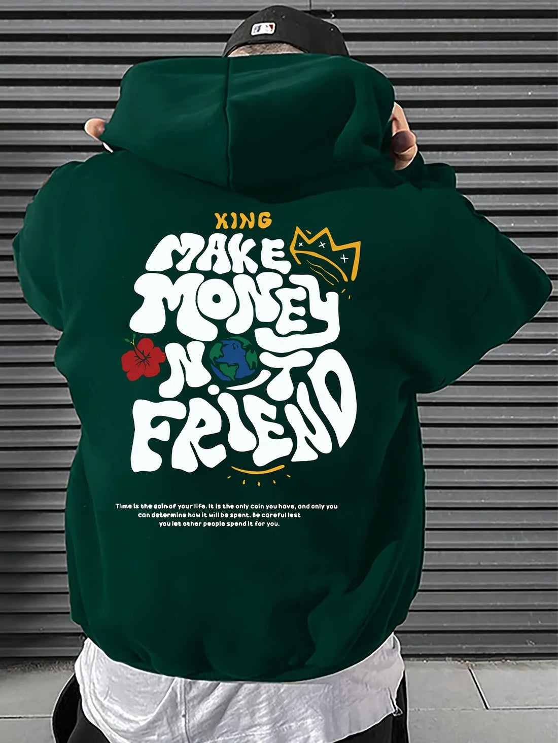 Printed Men's Hoodies Men's Casual Graphics Long Sleeve Hoodies With Kangaroo Pocket Sweatshirts