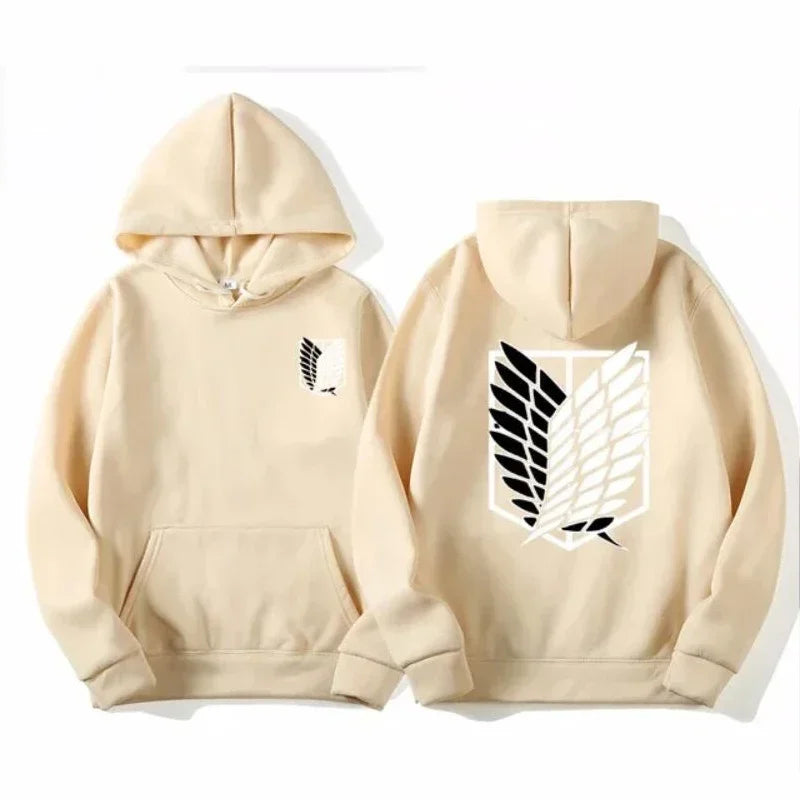 Attack on Titan Men's Hoodie Anime Hoodies Men Women Streetwear Pullover Harajuku Shingeki No Kyojin Hoodies Sweatshirt Clothes