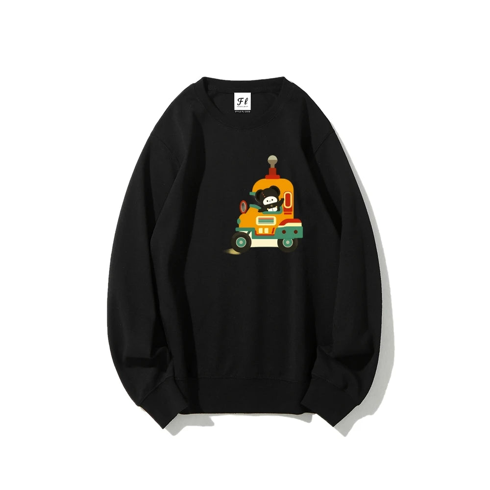 Women's Sweatshirts Hoodies Y2K Clothing With Toy Graphic Street Fashion Sweater Casual Loose Fit Unisex Winter Style