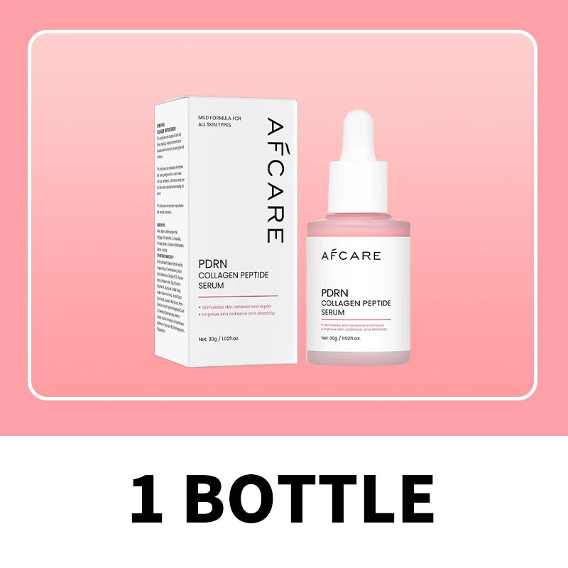 Collagen Peptide Facial Serum Targets Dull Skin Boosts Skin Elasticity Stimulates Skin Renewal Repair Salmon PDRN KOREAN Product Halalzen