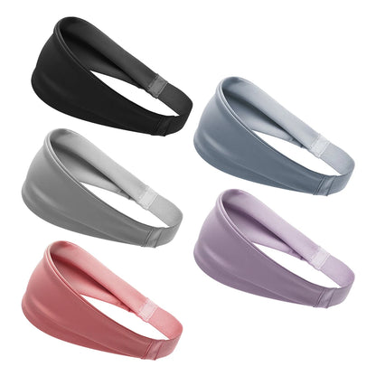 Elastic Sports Headbands Sweat Absorption Headdress Quick Dry Workout Headband Anti-slip Breathable Sweatbands for Yoga Running