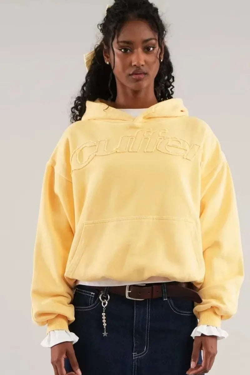 Autumn and Winter New Fashion Letter Embroidery Patch Zipper Sweater Women Y2K Harajuku Retro Gothic Casual Joker Sports Sweater