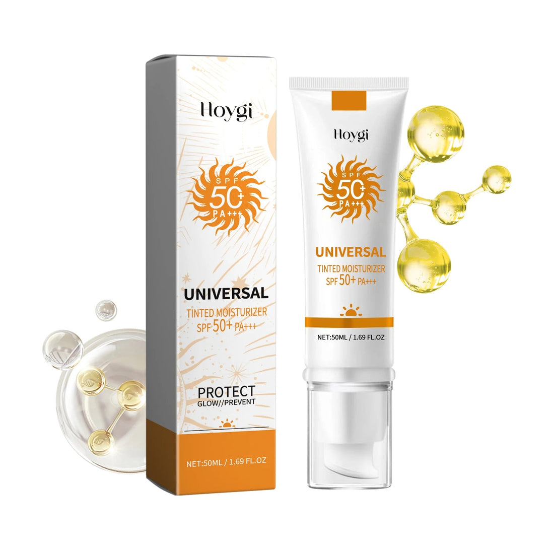 Hoygi Sunscreen whitening face sunscreen isolation makeup base moisturizing refreshing UV sunscreen Skin Whitening Cream Halalzen