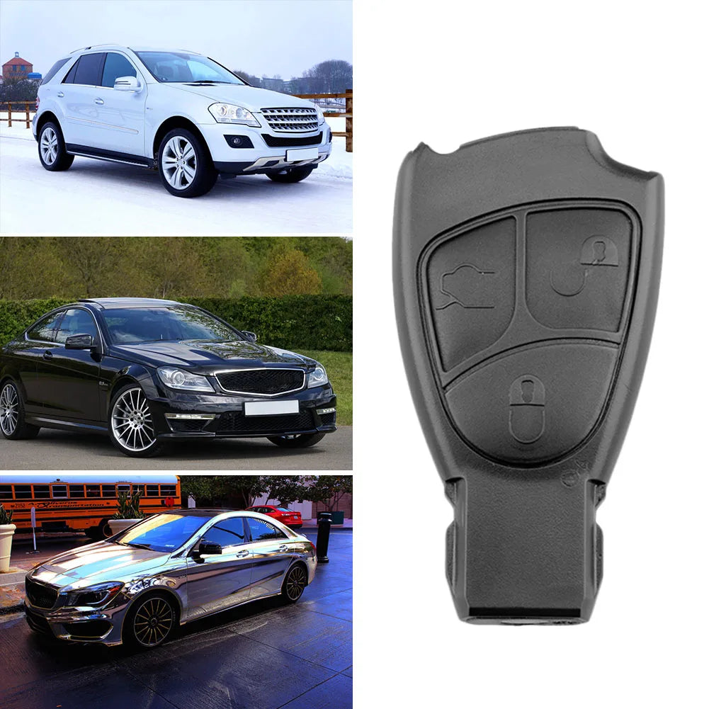 For Mercedes Benz W203 W211 W204 3 Button Car Key Replacement Remote Key Shell Case Cover for Car Auto Vehicle Accessories