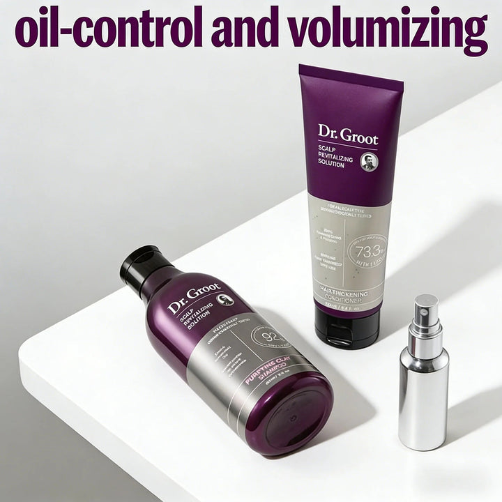 Dr.Groot Anti Hair Loss Shampoo Conditioner Oil Control Moisturize Dandruff Removal Thickening Smooth Repair Perm Damaged Hair Halalzen