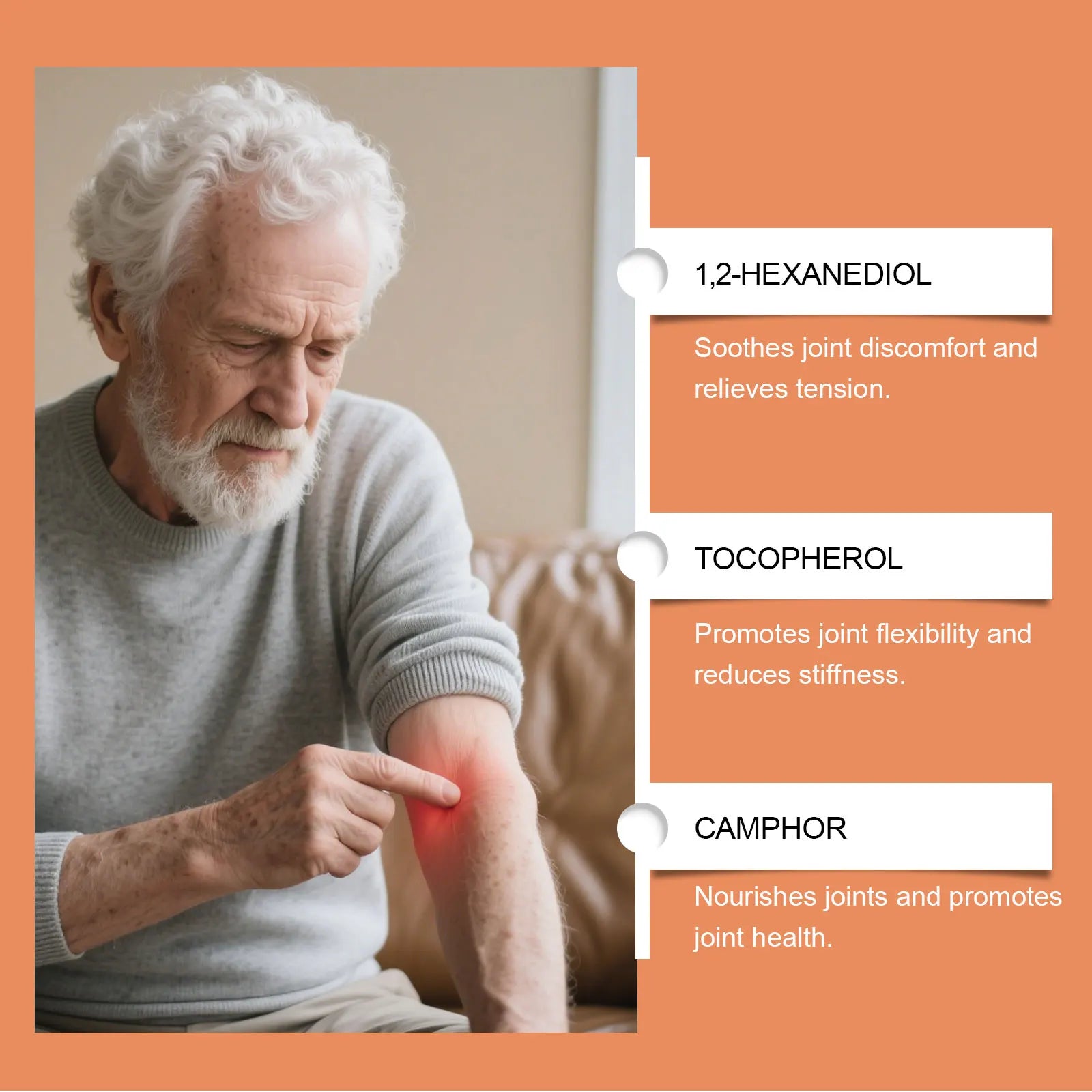 Joint Care Ointment, Gentle and Moisturizing, Cares Comfortably for Body Joints, Daily Massage Application Ointment