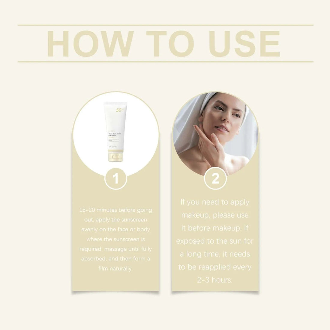 SPF 50+ Mild Moisturizing Sunscreen Soothe Cool Sunblock UVA/UVB Brighten Anti Oxidate Sun Prevent Sunburn Moisturize Sunscreen Halalzen