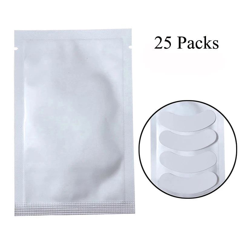 25/50/100/200/500 No.2 Thick Silicone Eyelash Pad Patch Under Eye Pad For Eyelash Extension Silicone Pad Eyelash Extension Tool