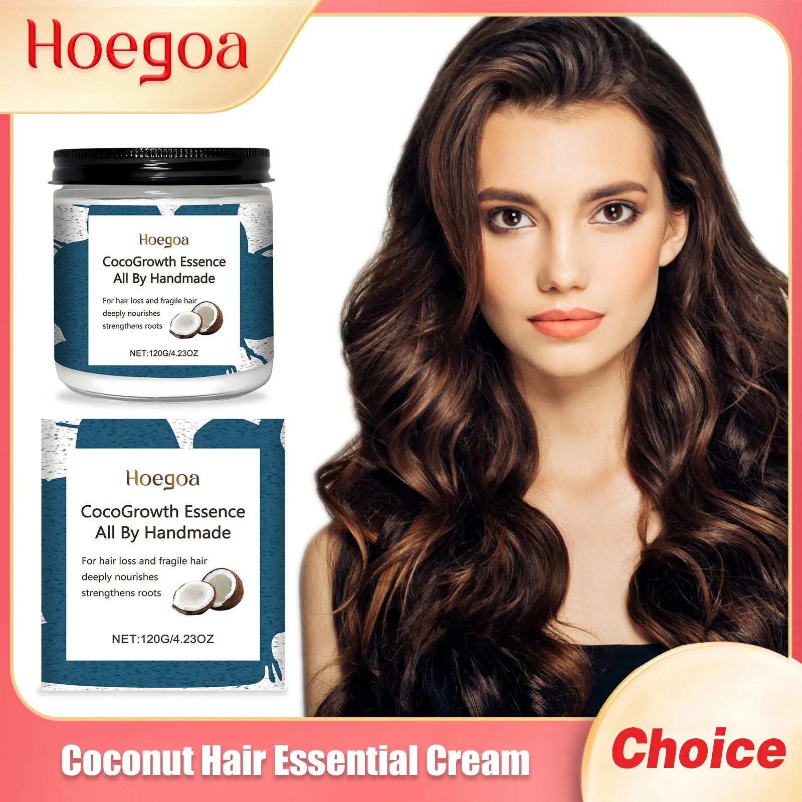 Coconut Hair Essential Cream Keep Straighten Improve Shiny Strengthen Regrowth Reduce Loss Damaged Treatment Wigs Hair Care Mask
