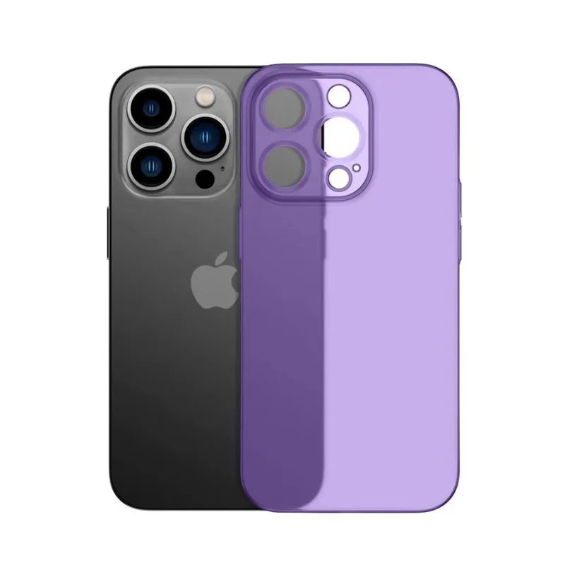 Ultradünne, matte PC-Hülle für iPhone 11, 12, 13, 14, 15, 16 Pro Max und 15 Plus – Frost-Schutzhülle