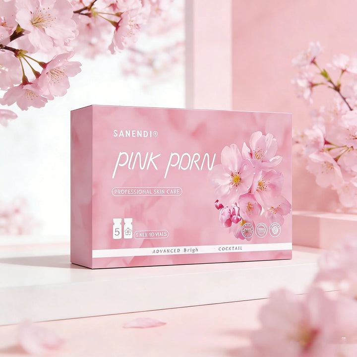 Sanendi PDRN Pink Cocktail Salmon DNA Facial Serum For Dermapen Face Glowing Hyaluronic Acid  Korean Skin Care 5mlX10vials Halalzen