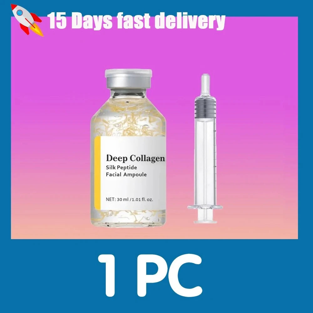 Collagen Peptide Anti-Aging Ampoule | Silk Protein Serum For Skin Tightening & Elasticity Boost Halalzen
