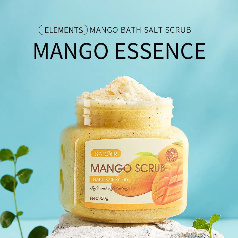 Body Scrub Face Collagen Body Wash SADOER Exfoliating Fruit Bath Salt Scrub Moisturizing Gentle Smooth Skin Refresh Cleaning Hot Halalzen