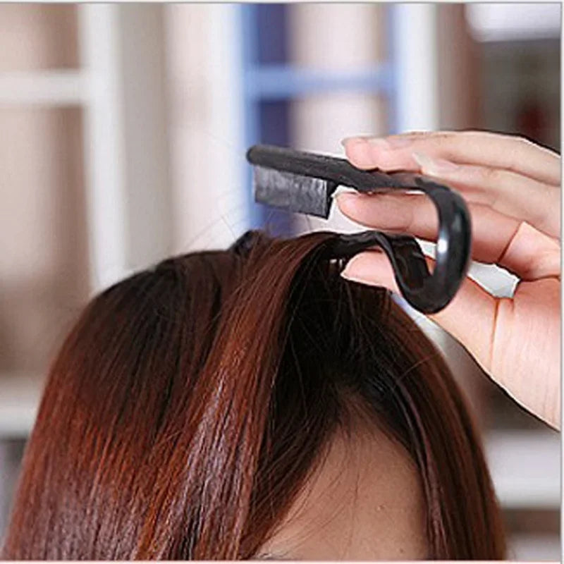Comb Hairdressing V-Comb Messy Hair Finishing Straightening Splint Comb - Hair Styling Tool Clip special for  hair wigs Halalzen