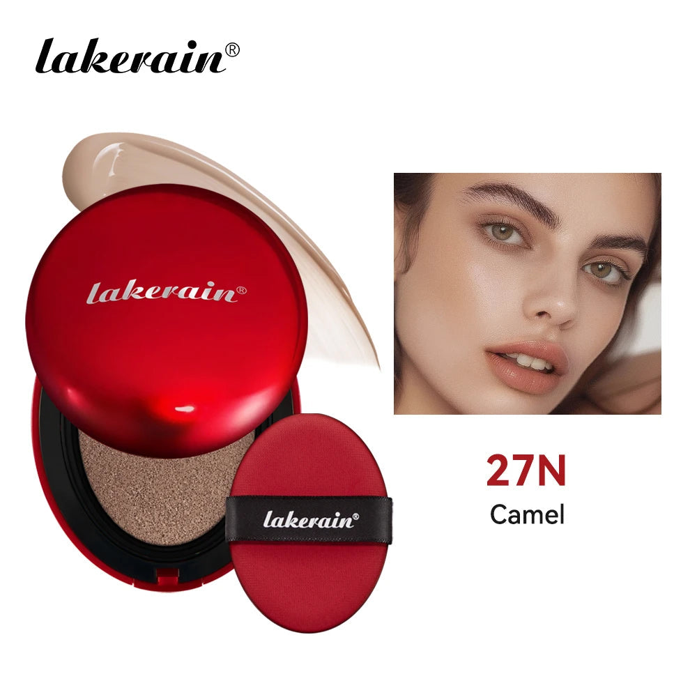 Lakerain Sunscreen Cushion Foundation  Waterproof Long-lasting Brighten Foundation Cream Women Base Makeup Face Korean Cosmetics Halalzen
